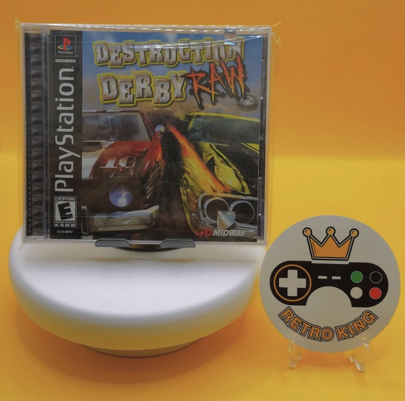 Screenshot PS1 DESRUCTION DERBY RAW - Image 1