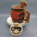 OFFICIAL DONKEY KONG MUG BARREL WITH SPOON