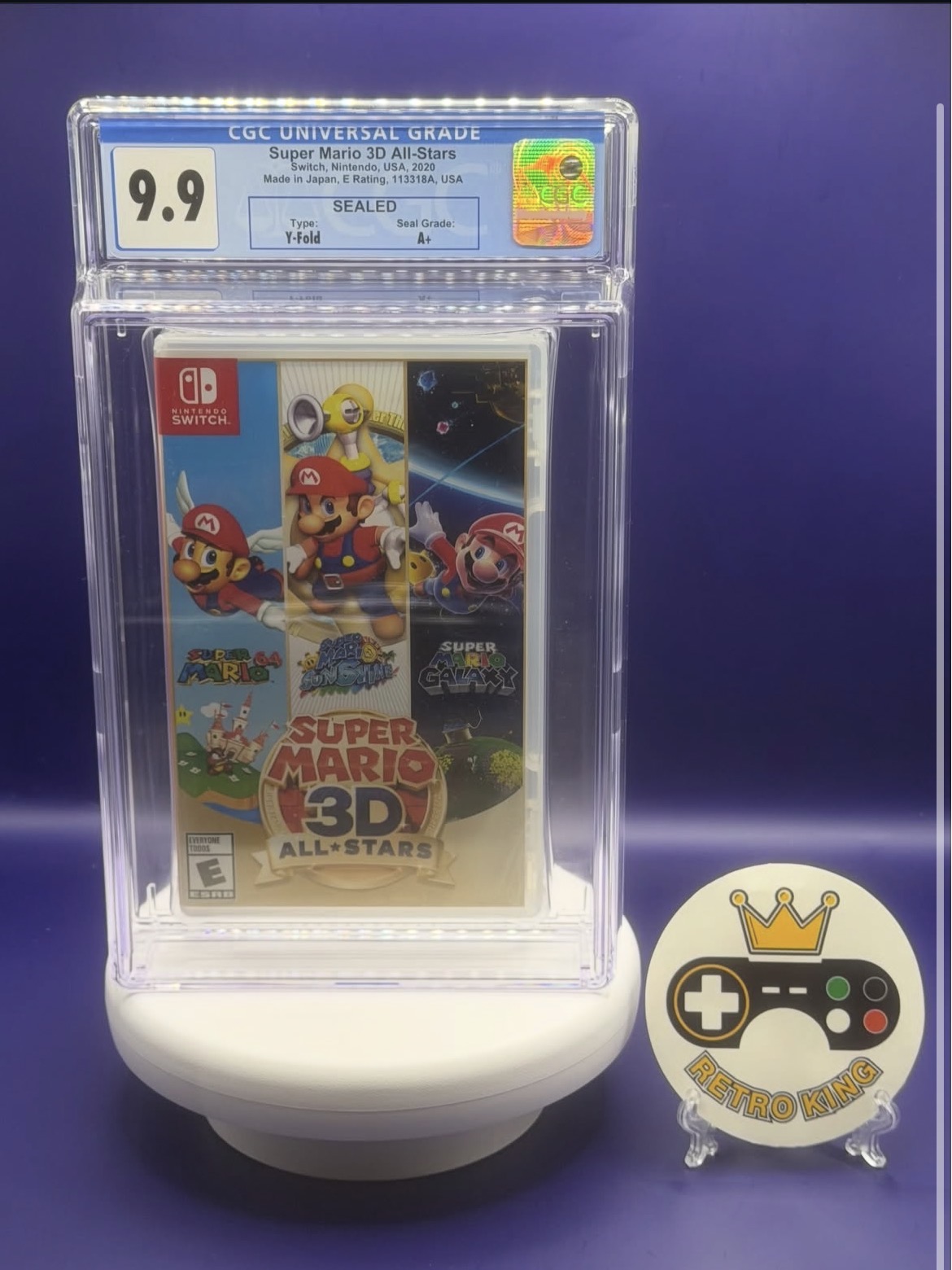 Screenshot SUPER MARIO 3D ALL-STARS CGC GRADED 9.9 A+ - Image 1